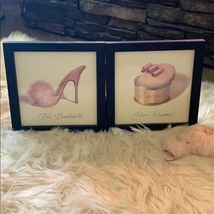 Set of Glamour pictures for bathroom or bedroom!